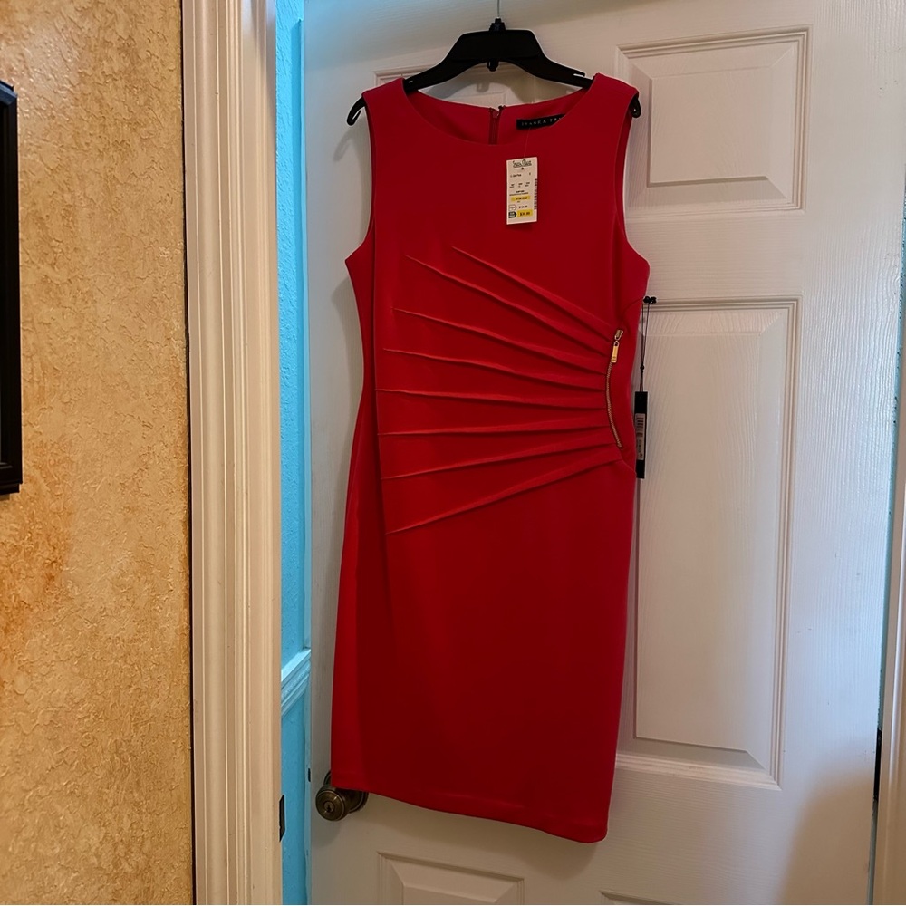 NWT Ivanka Trump Pink Women's Sleeveless Dress Size 8